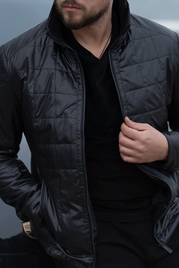 Демисезонная куртка мужская Freever NF 24606 черная, Фото №2- freever.ua