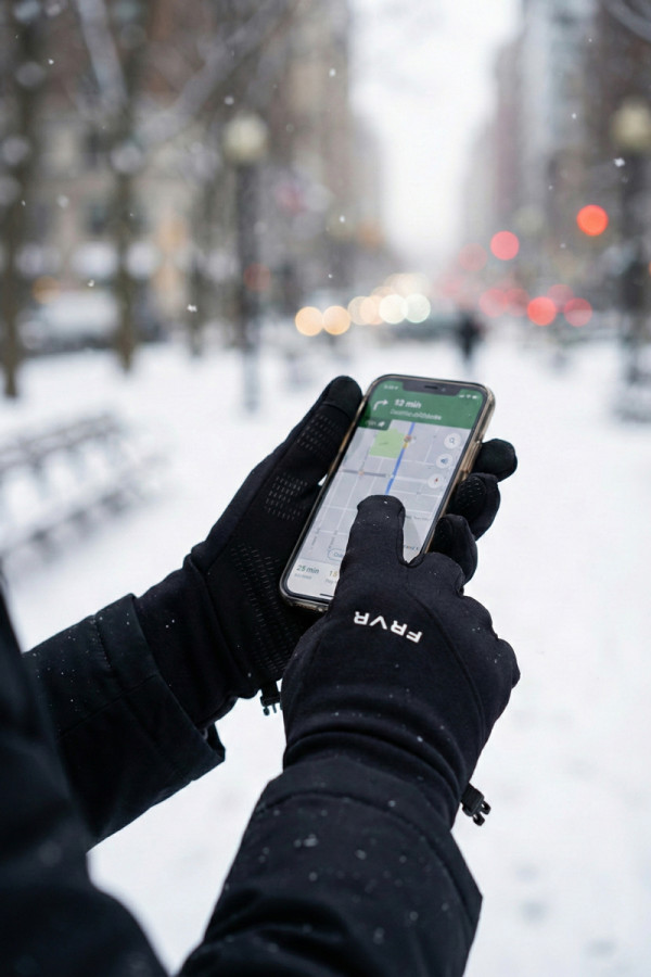 Рукавички чоловічі Freever NF 2509 чорні, Фото №2- freever.ua