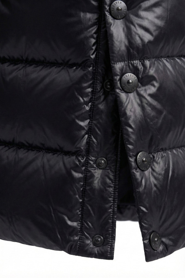 Пальто пухове жіноче Freever NF 2529 чорне , Фото №9- freever.ua