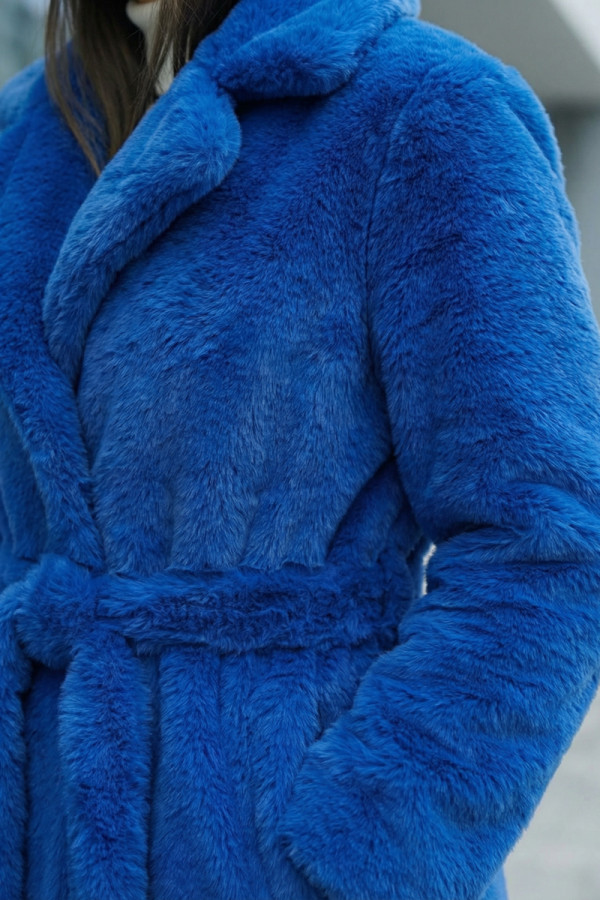 Эко-шуба жіноча Freever UF 28325 електрик, Фото №6- freever.ua