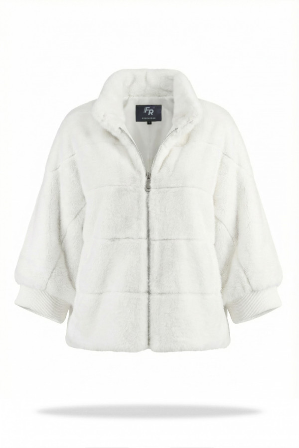 Кожушок жіночий Freever NF 28328 молочний, Фото №2- freever.ua