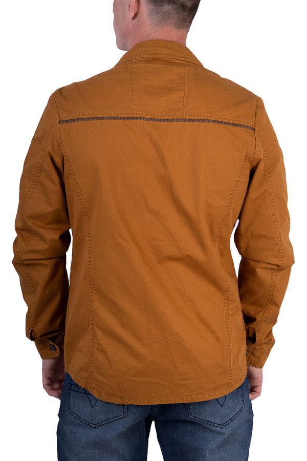 Куртка мужская демисезонная J3086 коричневая, Фото №3 - freever.ua