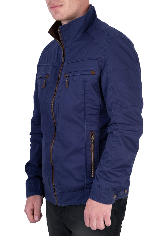 Куртка чоловіча демісезонна J3332 синя, Фото №2 - freever.ua