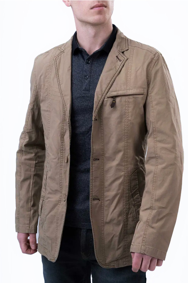 Пиджак мужской J3355 коричневый