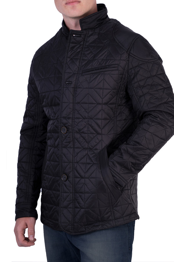 Куртка чоловіча демісезонна J386 чорна, Фото №2 - freever.ua