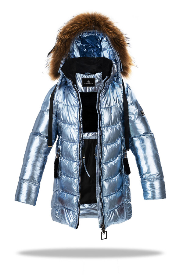 Пальто детское Freever GF 4404 голубое