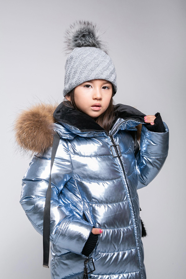 Пальто детское Freever GF 4404 голубое, Фото №6 - freever.ua