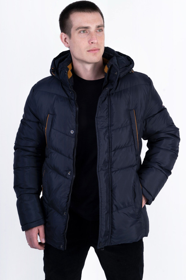 Куртка мужская зимняя J516 синяя - freever.ua