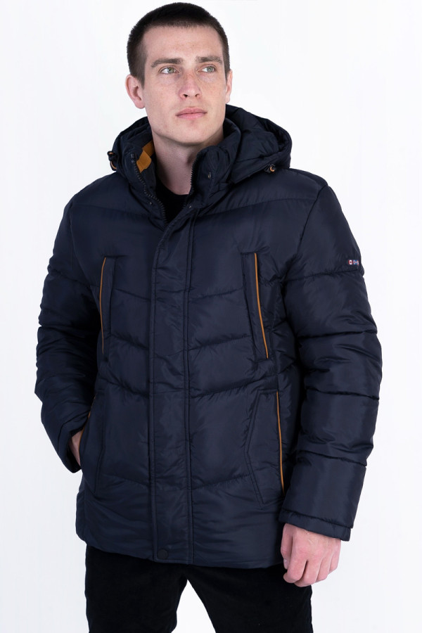 Куртка мужская зимняя J516 синяя, Фото №2 - freever.ua