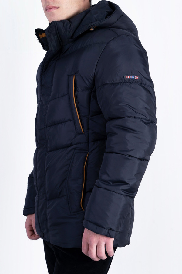 Куртка мужская зимняя J516 синяя, Фото №4 - freever.ua