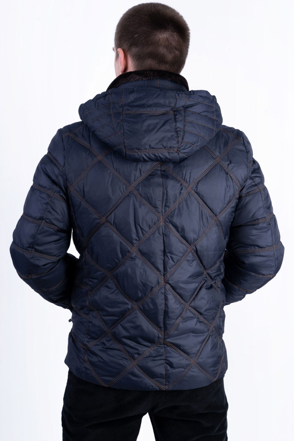 Куртка мужская зимняя J517 синяя, Фото №4 - freever.ua