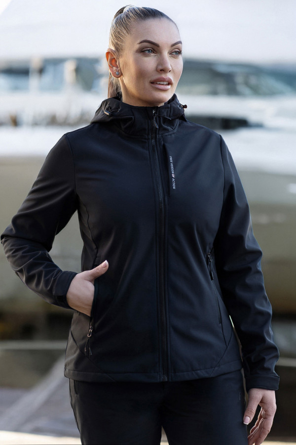 Куртка женская Freever windstopper UF 5320 черная, Фото №4- freever.ua