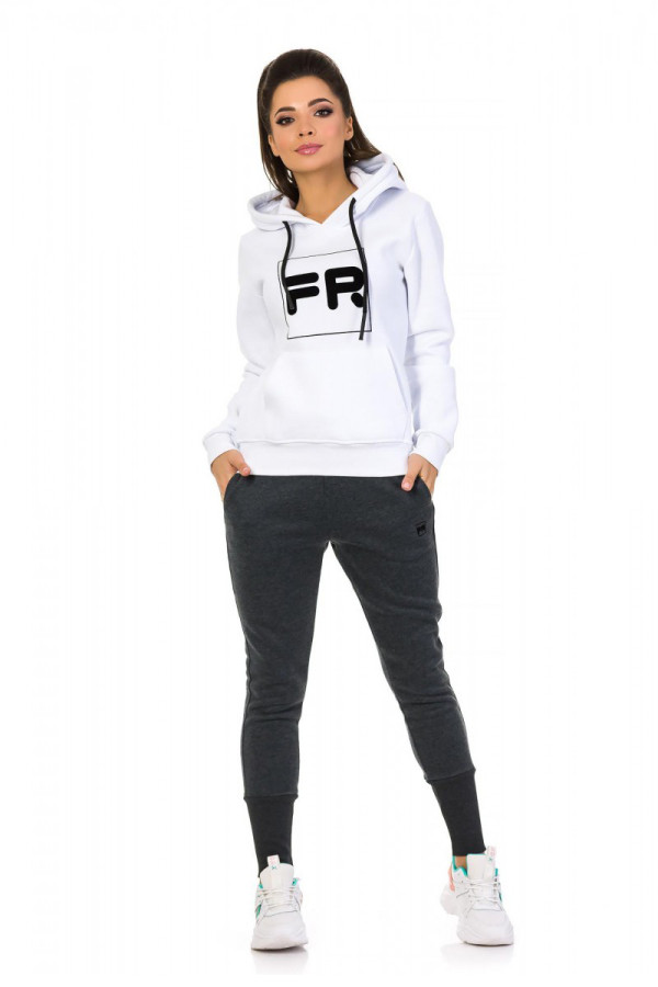 Теплий спортивний костюм жіночий Freever SF 5405 молочний - freever.ua