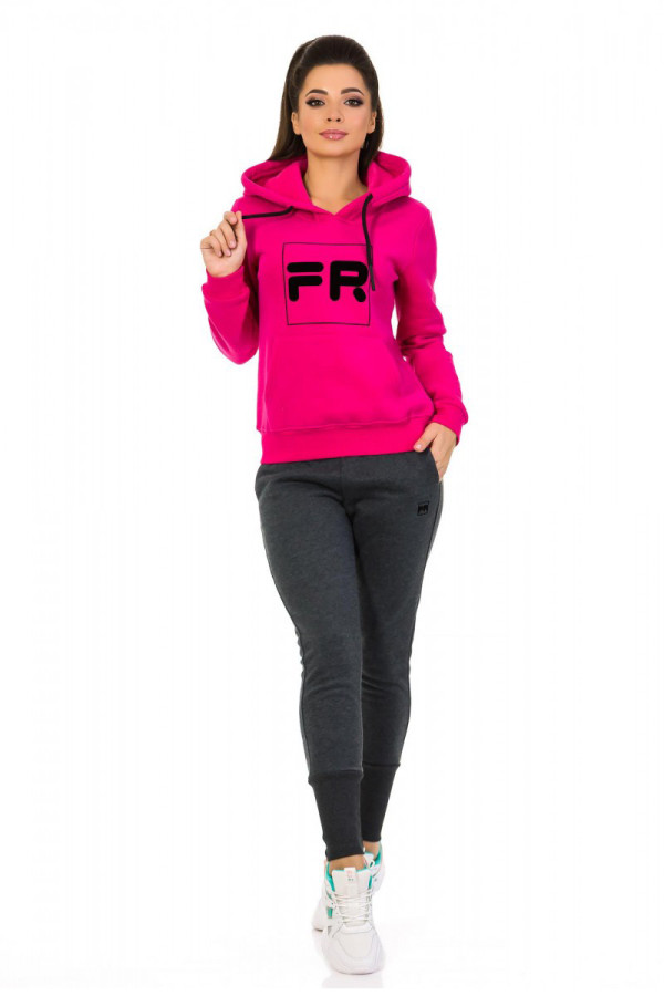 Теплий спортивний костюм жіночий Freever SF 5405-42 малиновий - freever.ua