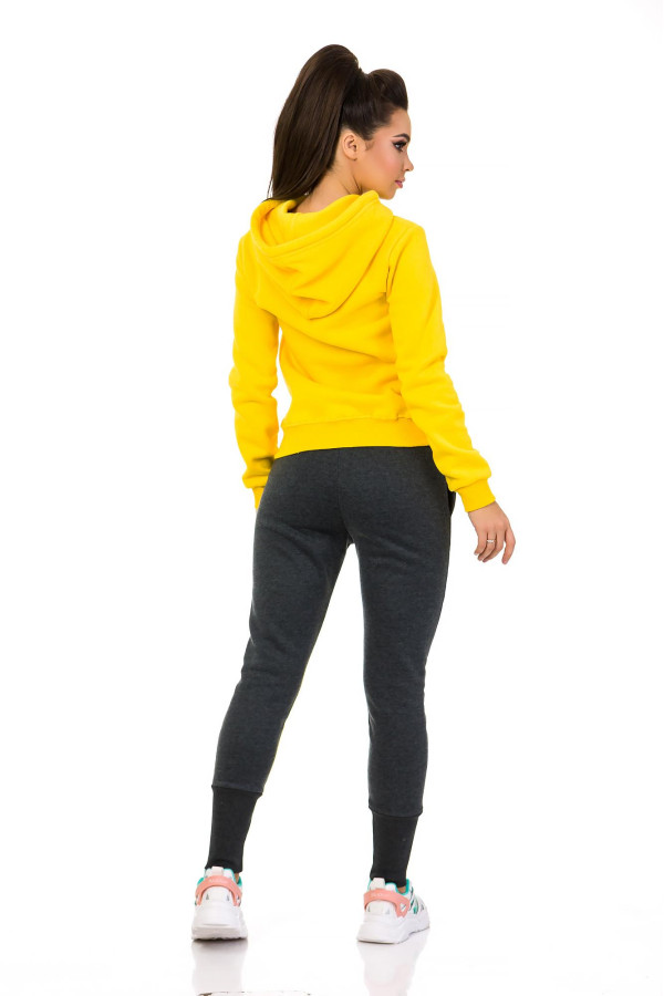 Теплий спортивний костюм жіночий Freever SF 5405-52 жовтий, Фото №2 - freever.ua