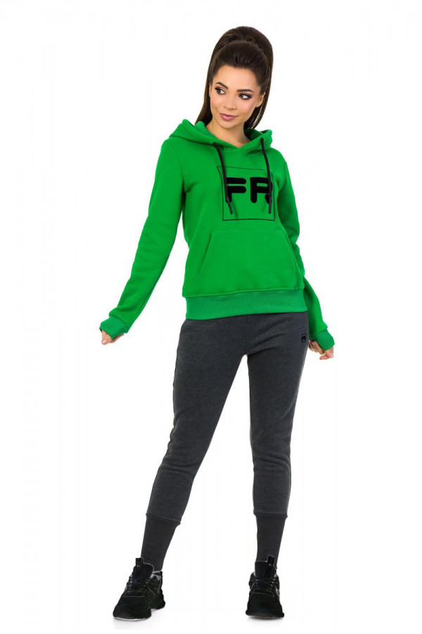 Теплый спортивный костюм женский Freever SF 5405-62 зеленый