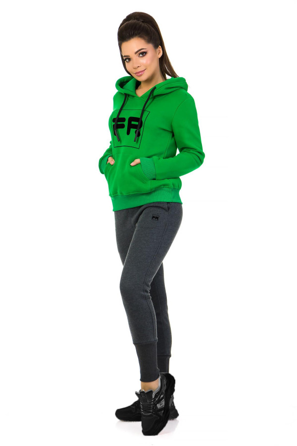 Теплый спортивный костюм женский Freever SF 5405-62 зеленый, Фото №2 - freever.ua