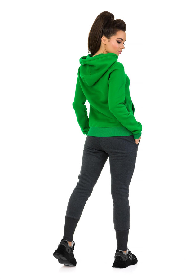 Теплий спортивний костюм жіночий Freever SF 5405-62 зелений, Фото №3 - freever.ua