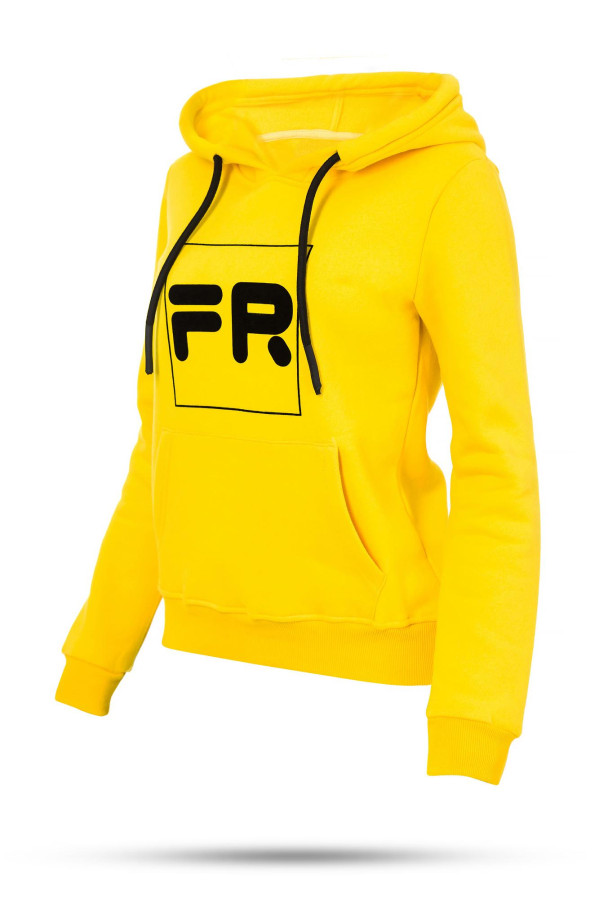 Толстовка жіноча Freever SF 5405 жовта, Фото №4 - freever.ua