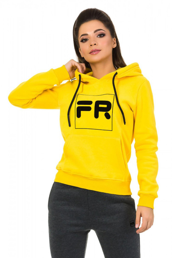 Толстовка жіноча Freever SF 5405 жовта - freever.ua