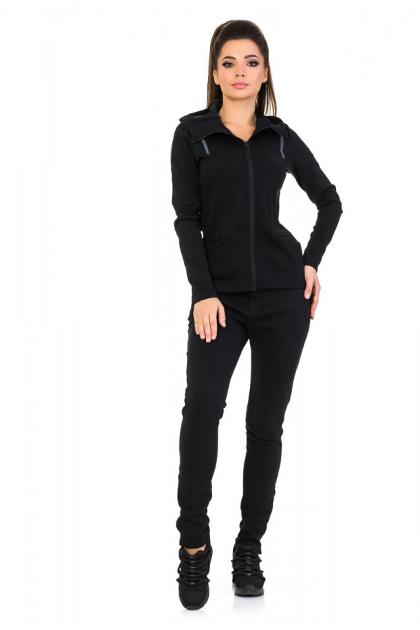 Теплий спортивний костюм жіночий Freever SF 5408-12 чорний - freever.ua