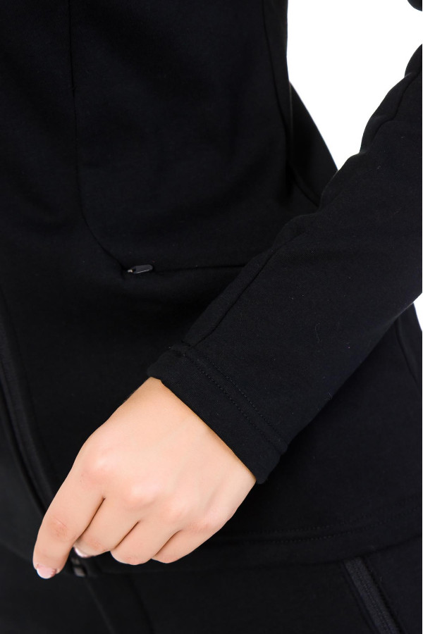 Теплий спортивний костюм жіночий Freever SF 5408-12 чорний, Фото №7 - freever.ua