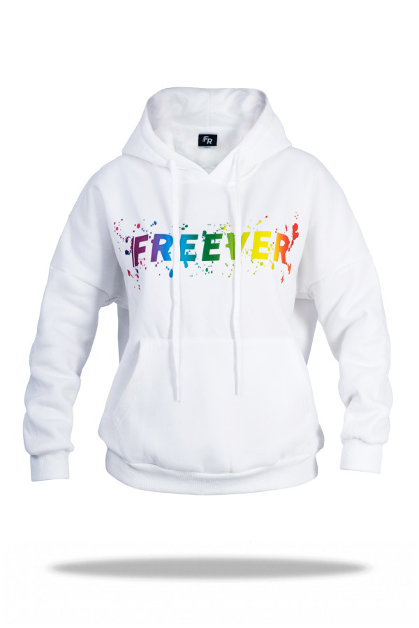 Толстовка жіноча Freever WF 5409 біла - freever.ua