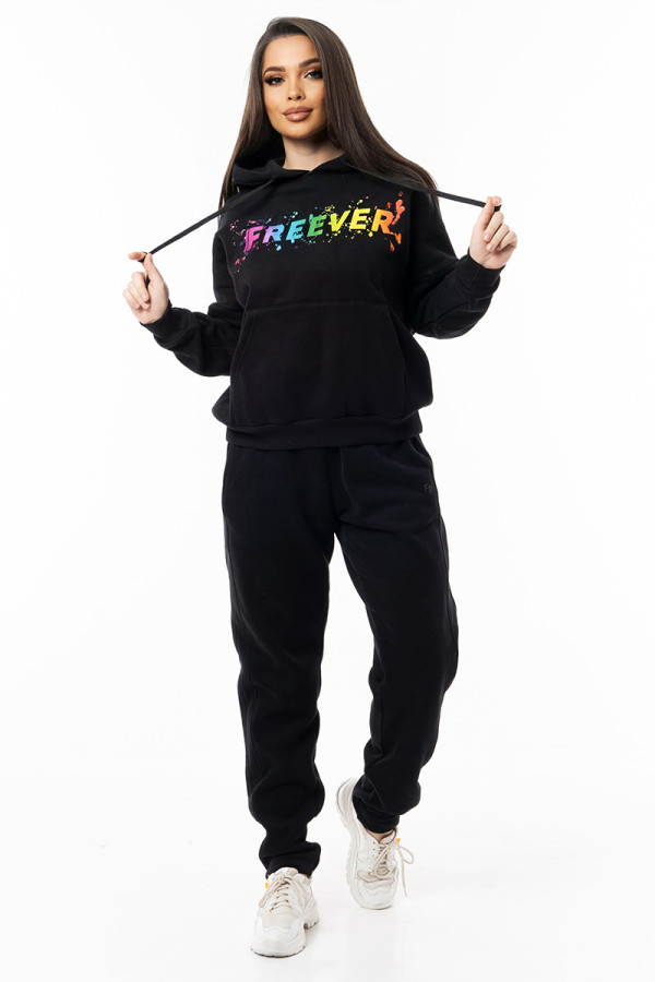 Толстовка жіноча Freever WF 5409 чорна, Фото №3- freever.ua
