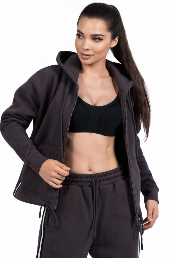 Жіночий теплий спортивний костюм Freever NF 5416-5823 сірий, Фото №2- freever.ua