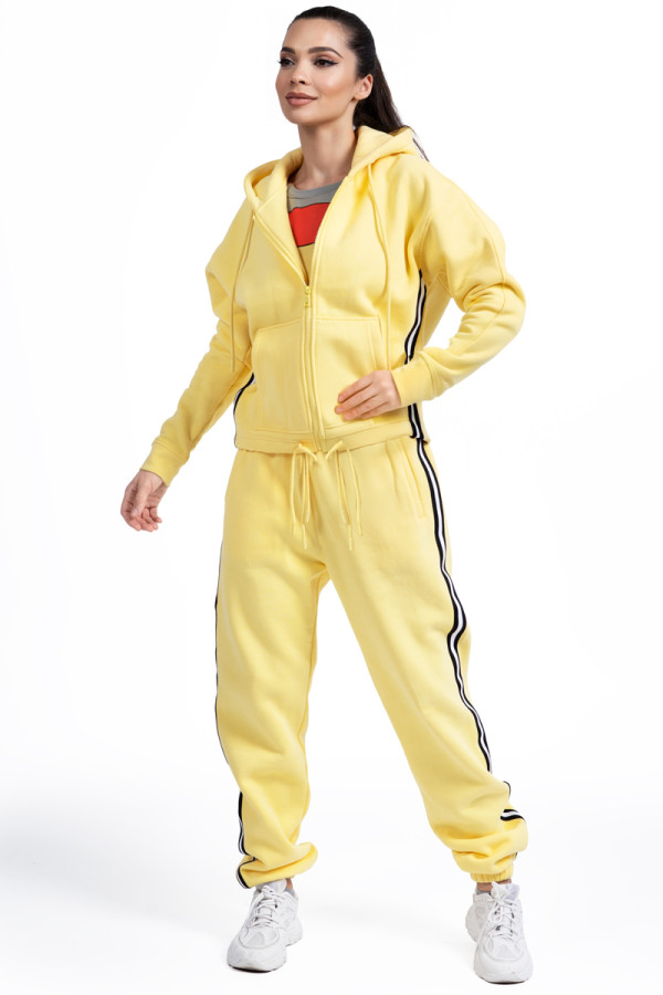 Жіночий теплий спортивний костюм Freever NF 5416-5823 жовтий