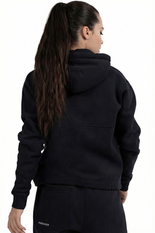 Жіноча спортивна кофта Freever NF 5416 чорна, Фото №5- freever.ua