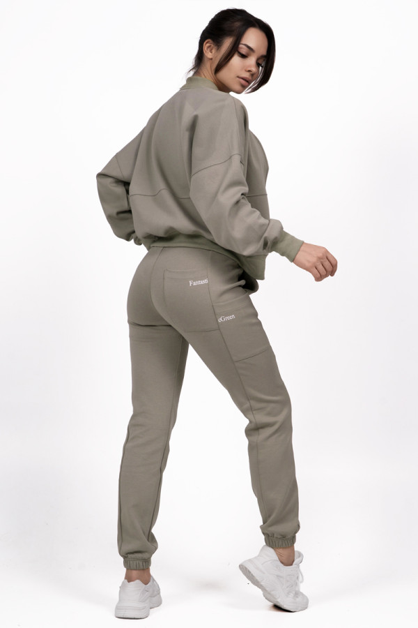 Жіночі спортивні штани Freever NF 5919 хакі, Фото №4- freever.ua