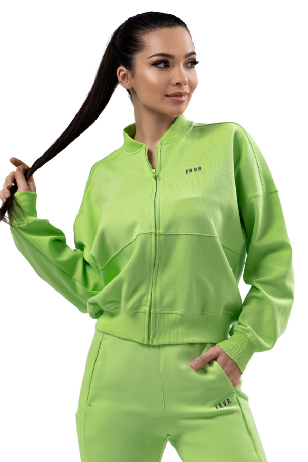Жіноча спортивна кофта Freever NF 5519 салатова