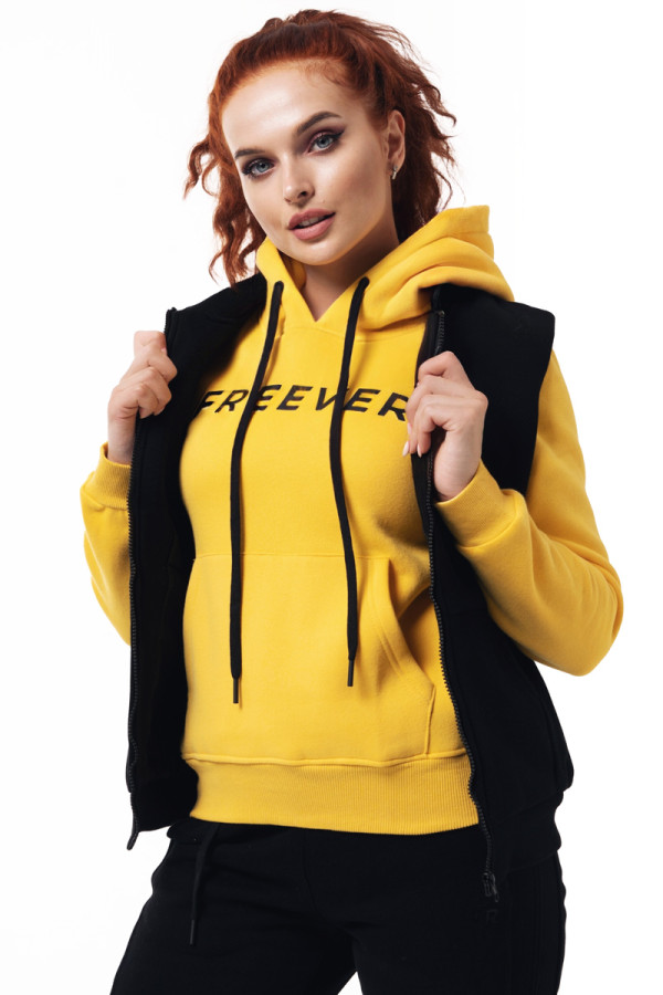 Спортивний костюм трійка жіноча Freever WF 5611 жовтий, Фото №5 - freever.ua