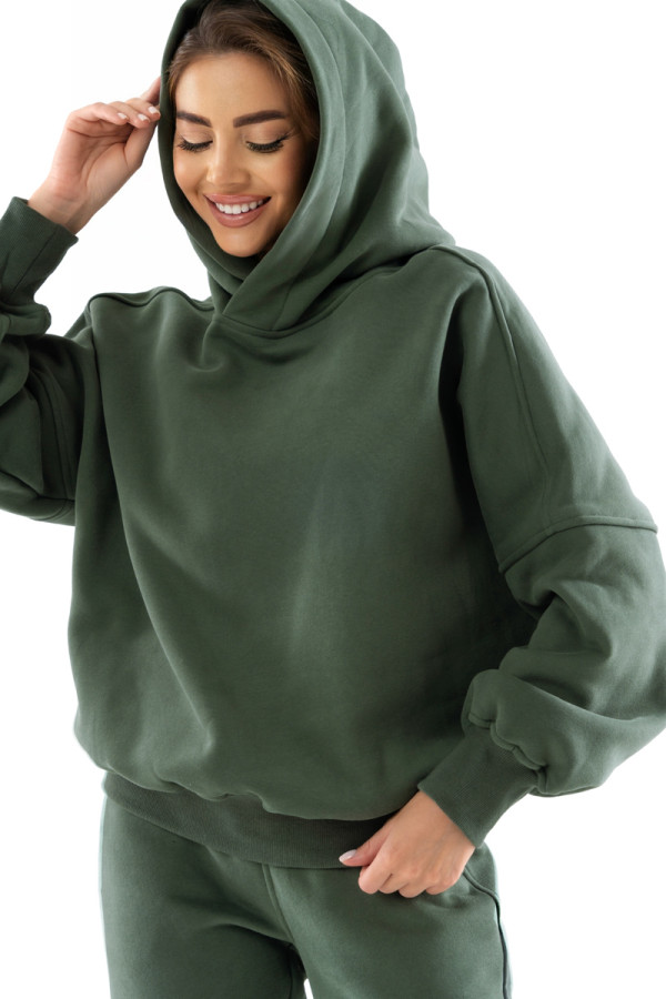 Спортивный батник женский Freever AF 5613 хаки