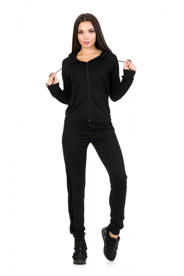 Спортивный костюм женский Freever GF 5704 черный - freever.ua