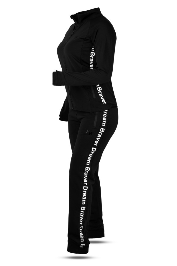 Спортивний костюм жіночий Freever GF 5708 чорний, Фото №4 - freever.ua