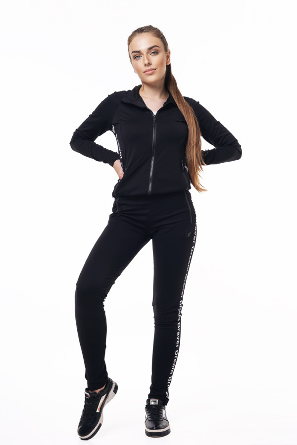Спортивный костюм женский Freever GF 5708 черный - freever.ua
