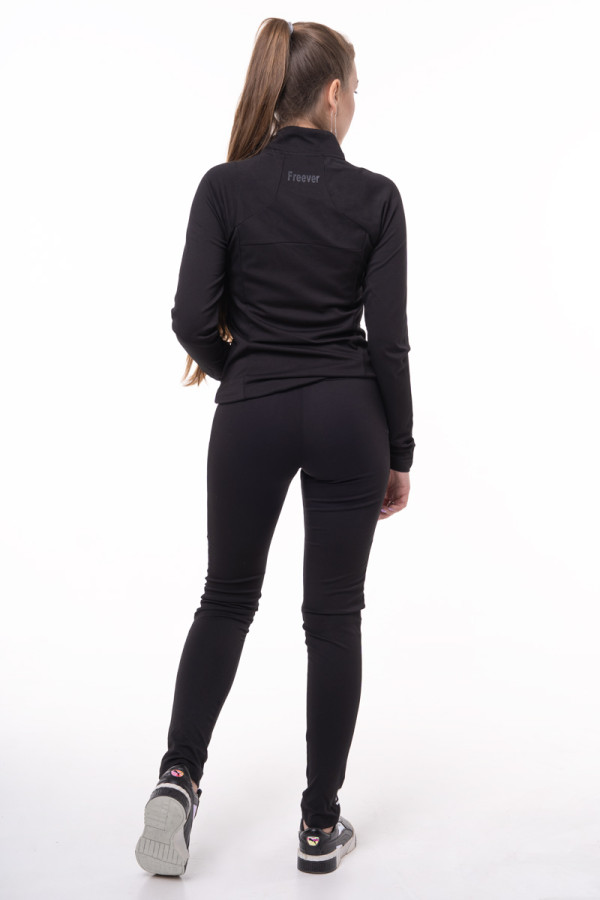 Спортивний костюм жіночий Freever GF 5708 чорний, Фото №5 - freever.ua
