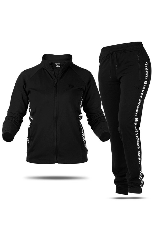 Спортивный костюм женский Freever GF 5708 черный, Фото №3 - freever.ua