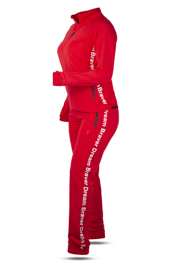 Спортивний костюм жіночий Freever GF 5708 червоний, Фото №2 - freever.ua