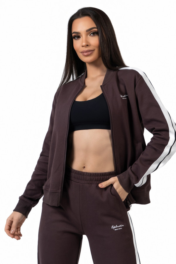 Жіночий спортивний костюм Freever NF 5721 коричневий, Фото №2- freever.ua