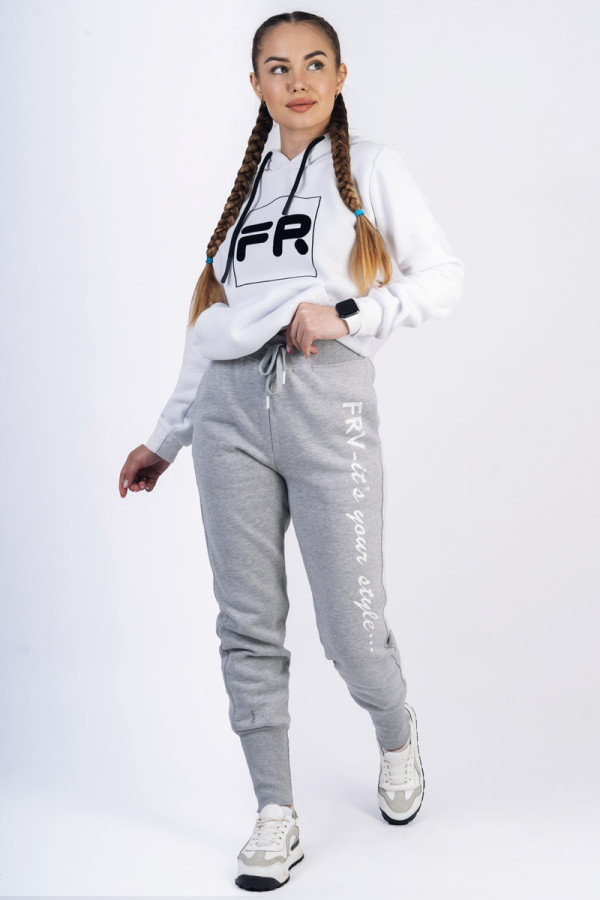 Спортивні штани жіночі Freever WF 5819 сірі, Фото №2 - freever.ua