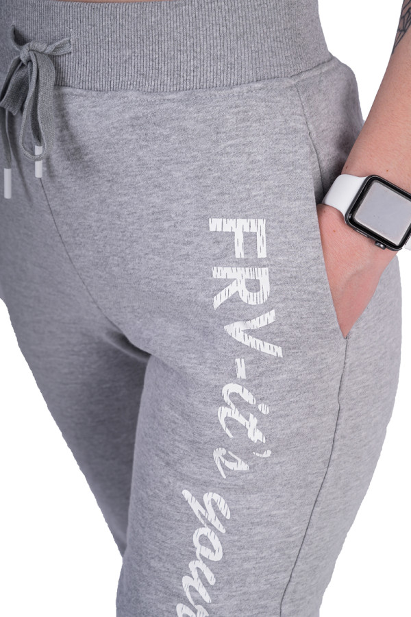 Спортивні штани жіночі Freever WF 5819 сірі, Фото №5 - freever.ua