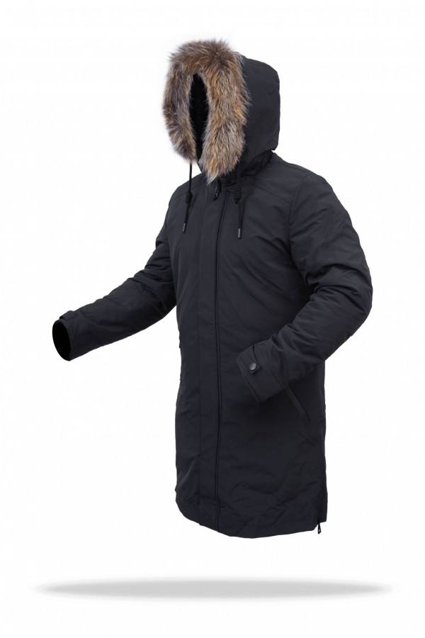 Куртка мужская зимняя J5821 черная, Фото №2 - freever.ua