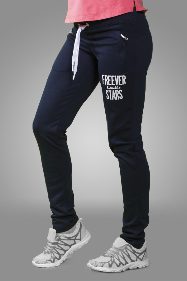 Спортивные брюки женские Freever GF 5902 темно-синие - freever.ua
