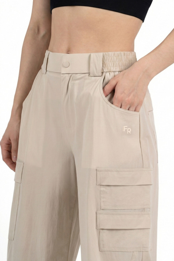 Брюки спортивные женские Freever NF 5921 бежевые, Фото №2- freever.ua