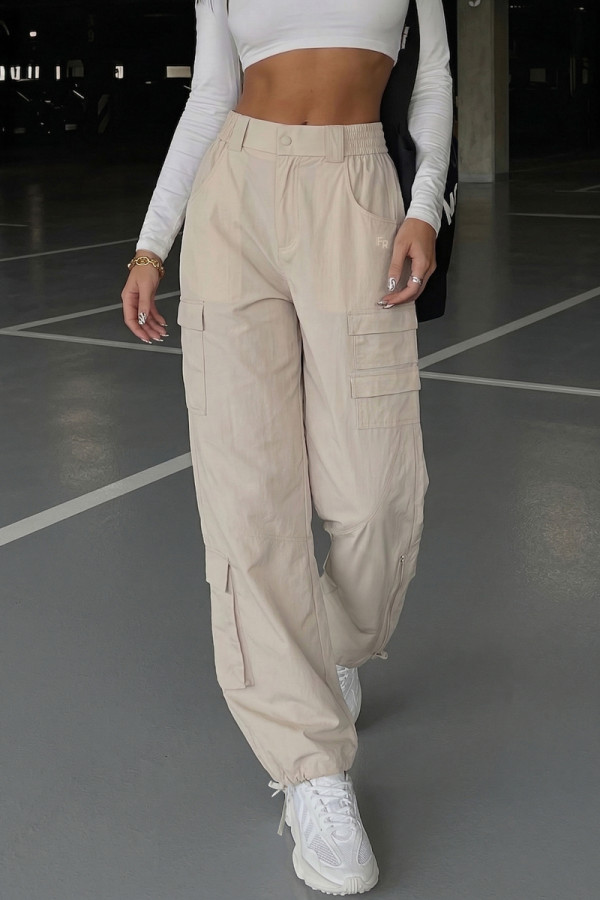 Штани спортивні жіночі Freever NF 5921 бежеві - freever.ua