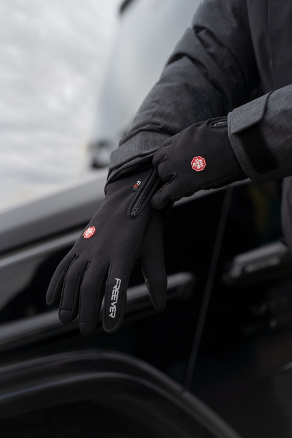 Горнолыжные перчатки (softshell) Freever UF 608 черные, Фото №2 - freever.ua