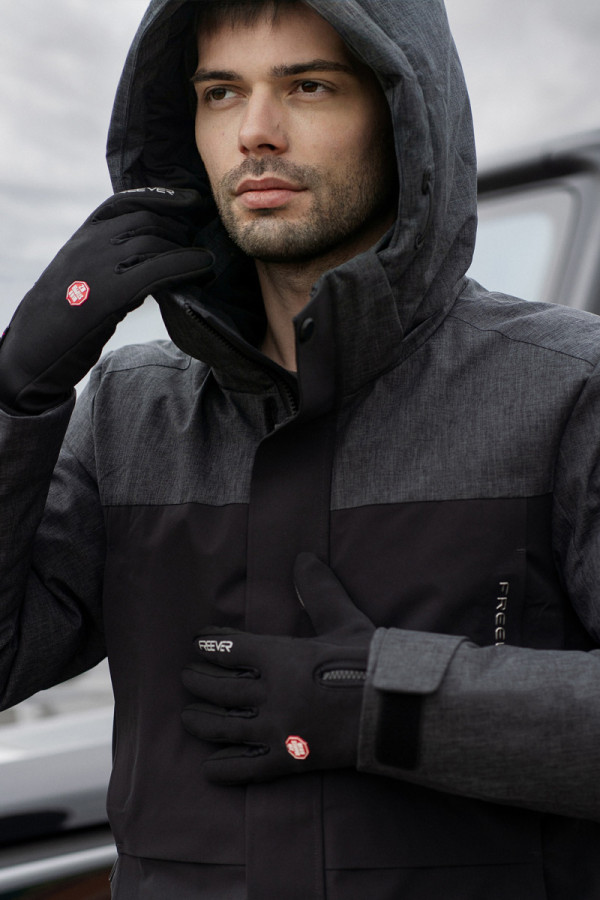 Рукавиці softshell Freever UF 608 чорні, Фото №3- freever.ua